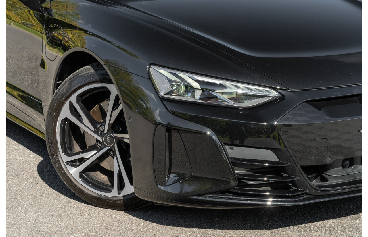 3/2023 Audi E-Tron GT Quattro (AWD) MY23 4d Coupe Mythos Black Metallic - Dedicated Electric EV 350kW