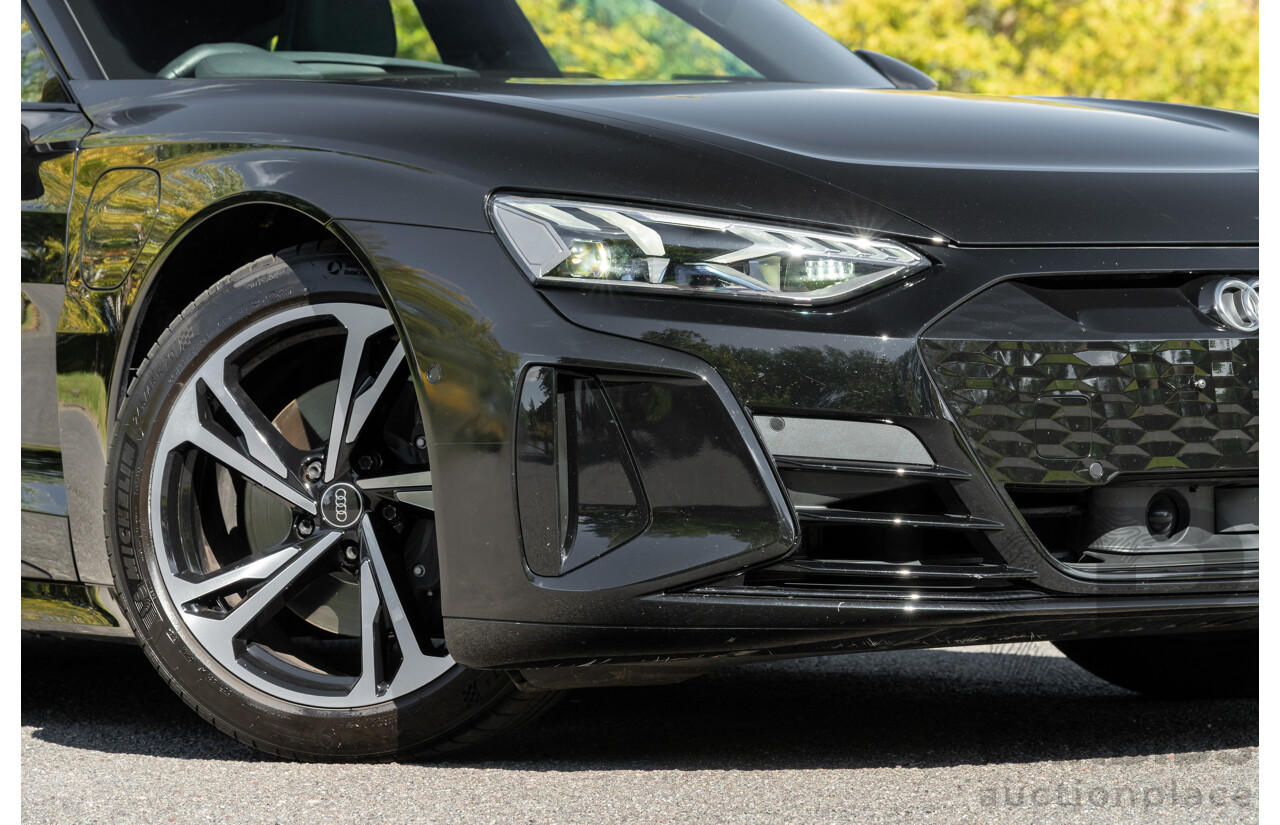 3/2023 Audi E-Tron GT Quattro (AWD) MY23 4d Coupe Mythos Black Metallic - Dedicated Electric EV 350kW
