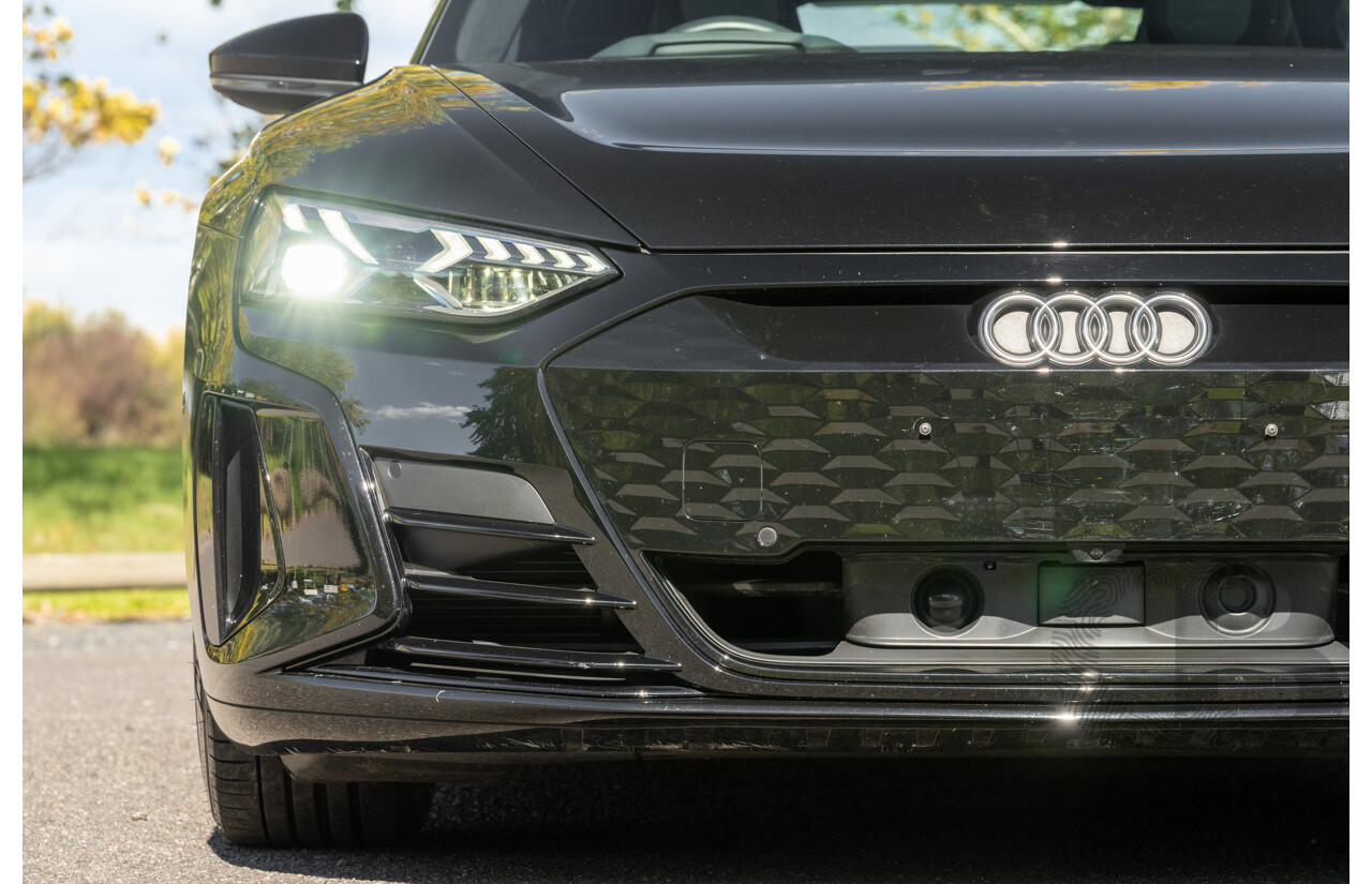 3/2023 Audi E-Tron GT Quattro (AWD) MY23 4d Coupe Mythos Black Metallic - Dedicated Electric EV 350kW
