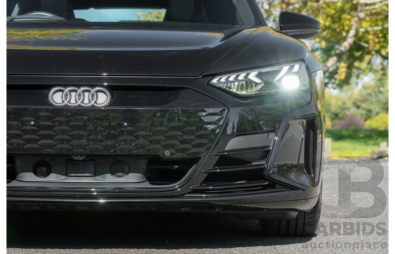 3/2023 Audi E-Tron GT Quattro (AWD) MY23 4d Coupe Mythos Black Metallic - Dedicated Electric EV 350kW