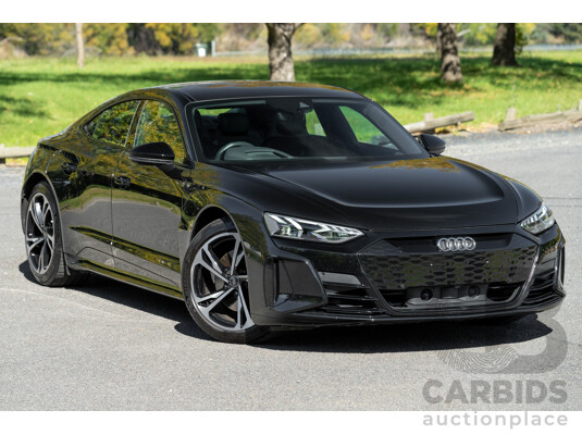 3/2023 Audi E-Tron GT Quattro (AWD) MY23 4d Coupe Mythos Black Metallic - Dedicated Electric EV 350kW
