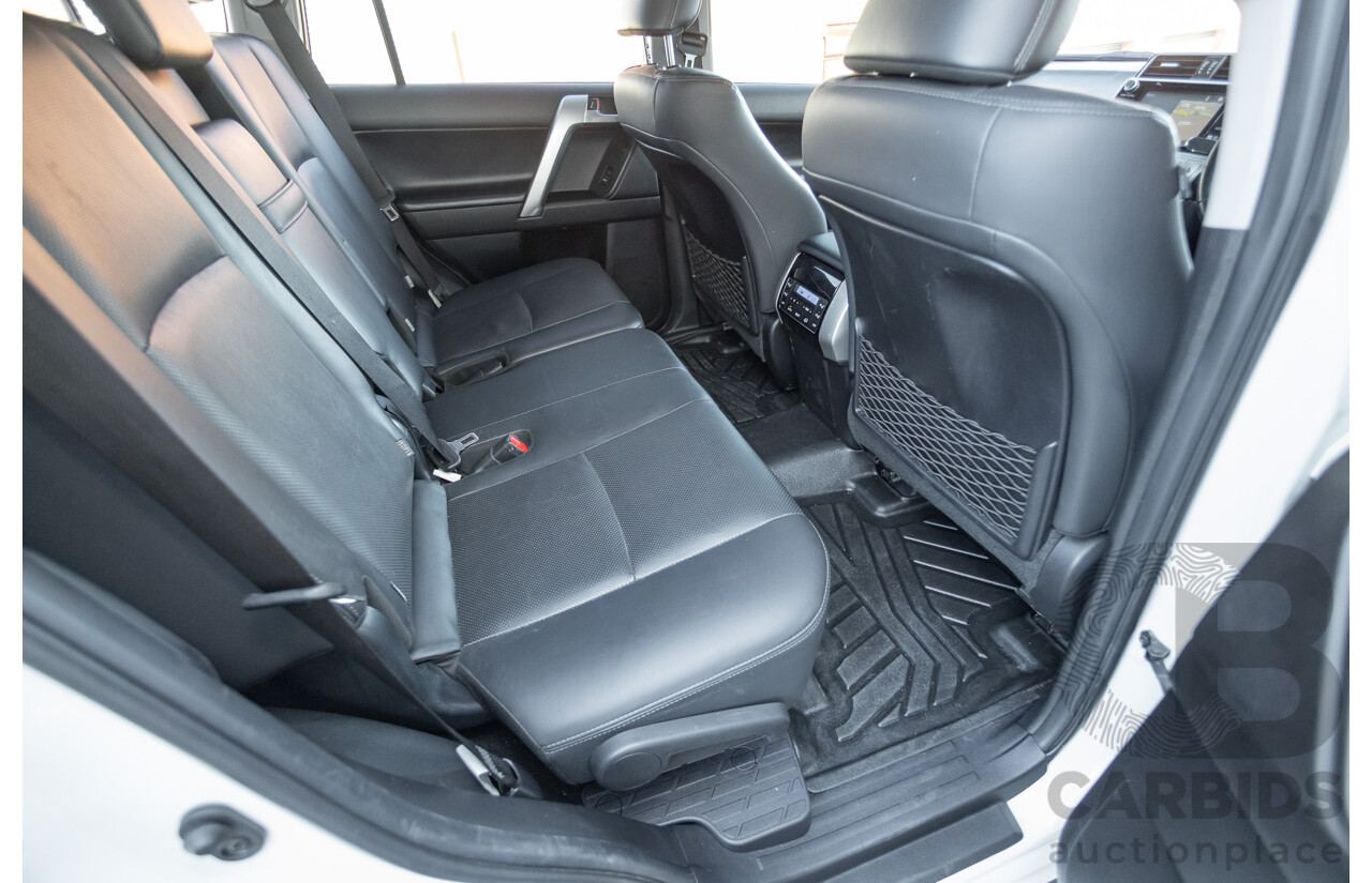 05/2020 Toyota Landcruiser PRADO VX (4x4) GDJ150R MY18 4D Wagon Pearl White Turbo Diesel 2.8L - 7 Seats