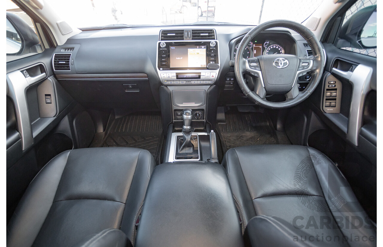 05/2020 Toyota Landcruiser PRADO VX (4x4) GDJ150R MY18 4D Wagon Pearl White Turbo Diesel 2.8L - 7 Seats