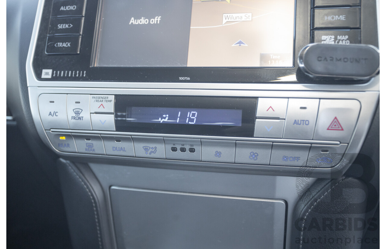 05/2020 Toyota Landcruiser PRADO VX (4x4) GDJ150R MY18 4D Wagon Pearl White Turbo Diesel 2.8L - 7 Seats