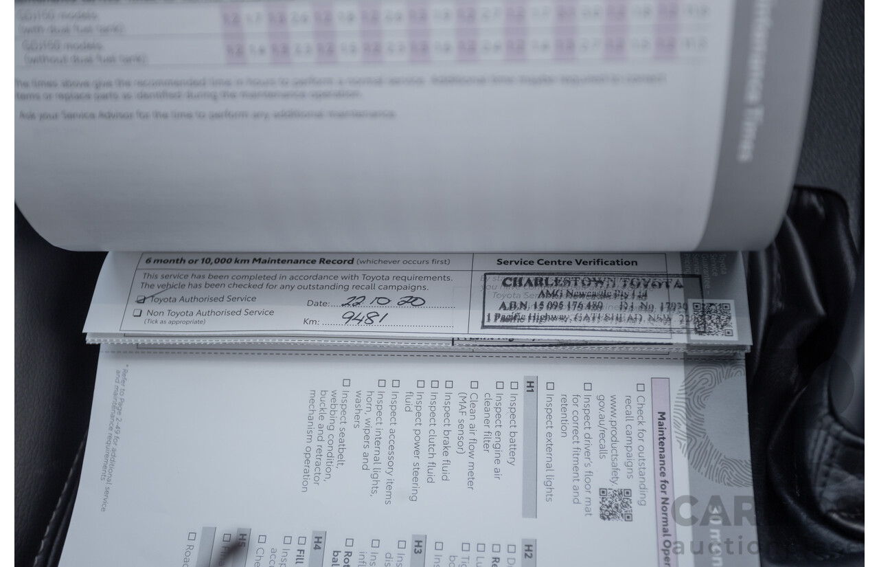 05/2020 Toyota Landcruiser PRADO VX (4x4) GDJ150R MY18 4D Wagon Pearl White Turbo Diesel 2.8L - 7 Seats