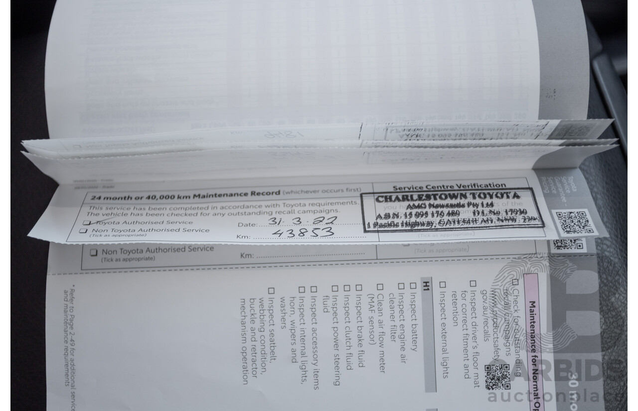 05/2020 Toyota Landcruiser PRADO VX (4x4) GDJ150R MY18 4D Wagon Pearl White Turbo Diesel 2.8L - 7 Seats