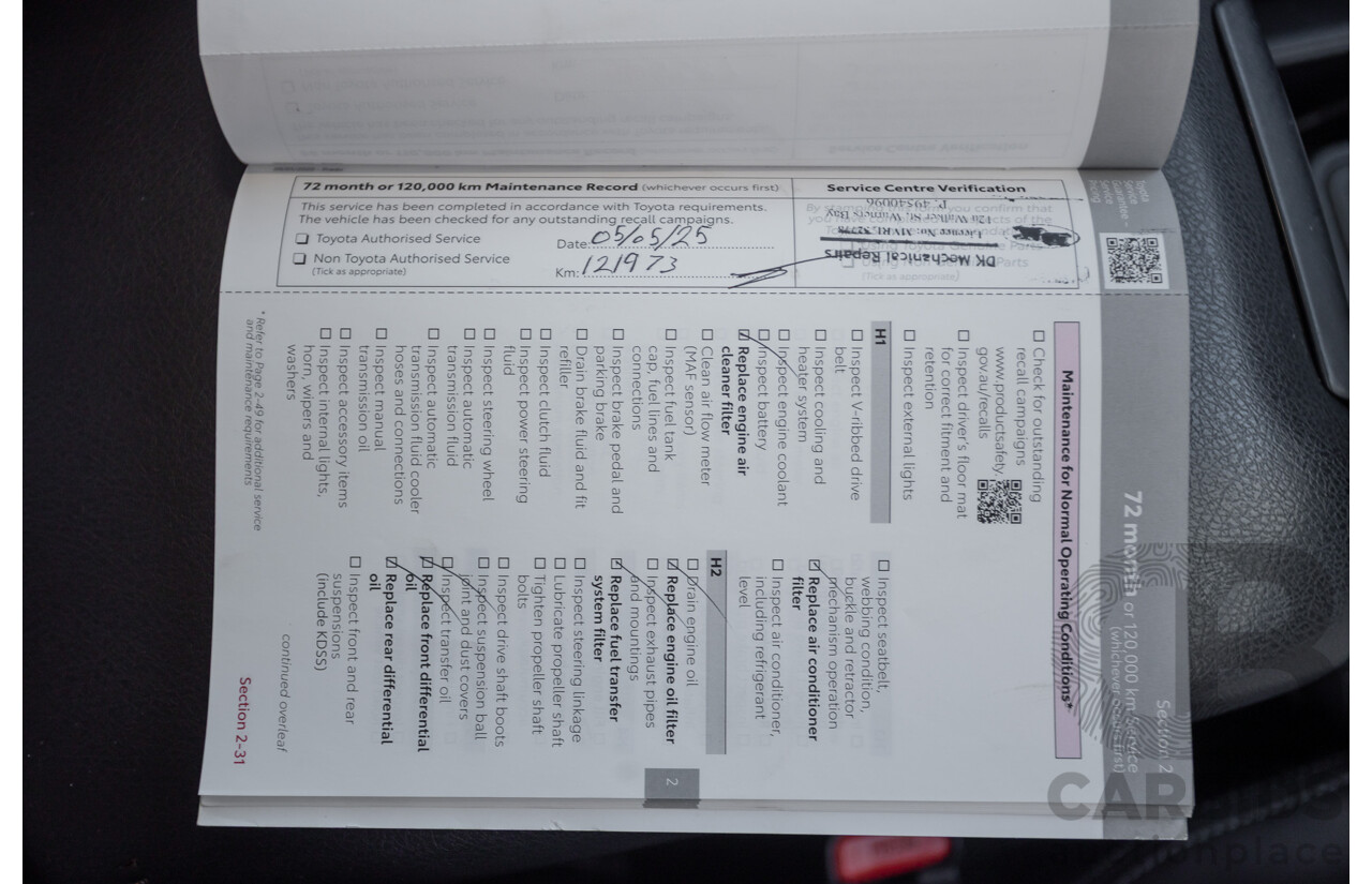 05/2020 Toyota Landcruiser PRADO VX (4x4) GDJ150R MY18 4D Wagon Pearl White Turbo Diesel 2.8L - 7 Seats