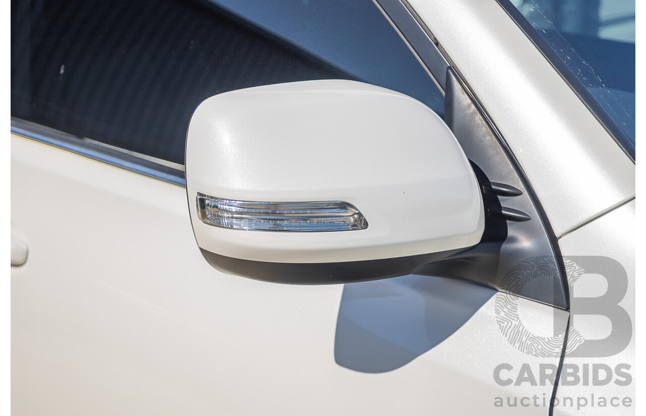 05/2020 Toyota Landcruiser PRADO VX (4x4) GDJ150R MY18 4D Wagon Pearl White Turbo Diesel 2.8L - 7 Seats