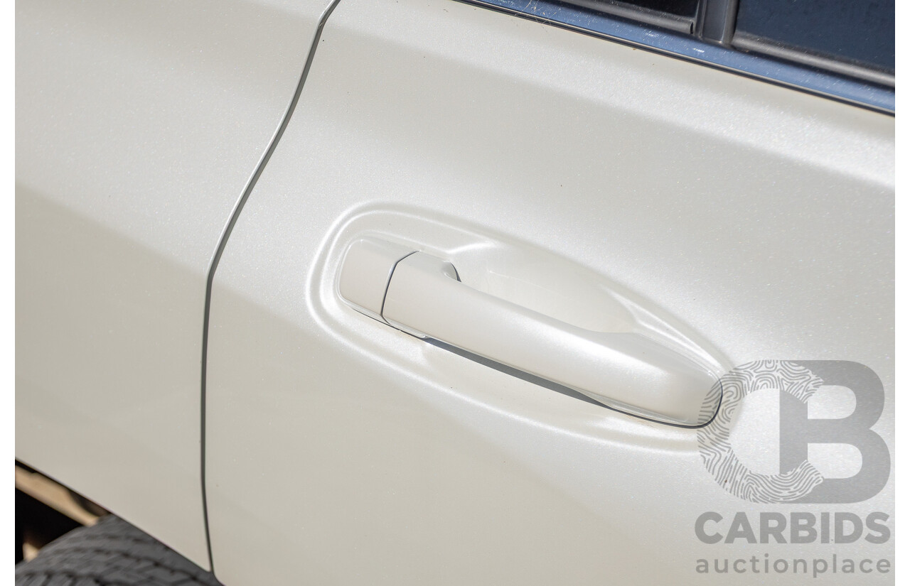 05/2020 Toyota Landcruiser PRADO VX (4x4) GDJ150R MY18 4D Wagon Pearl White Turbo Diesel 2.8L - 7 Seats