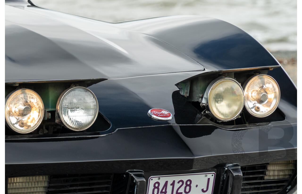 11/1975 Chevrolet Corvette C3 Stingray 2d Coupe Black V8 5.7L