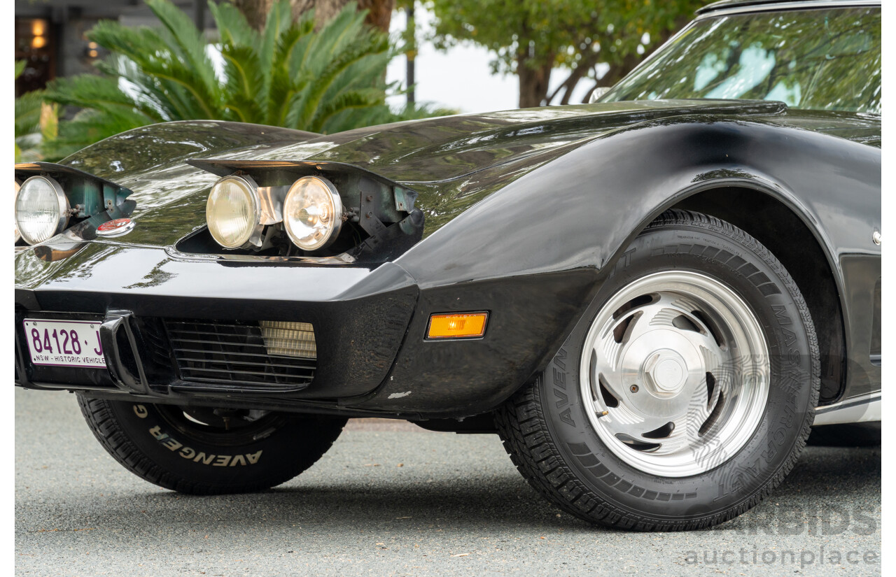 11/1975 Chevrolet Corvette C3 Stingray 2d Coupe Black V8 5.7L