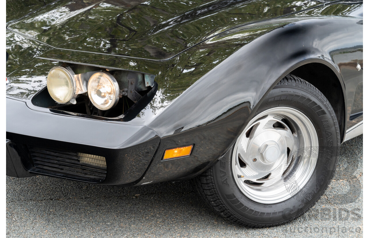 11/1975 Chevrolet Corvette C3 Stingray 2d Coupe Black V8 5.7L