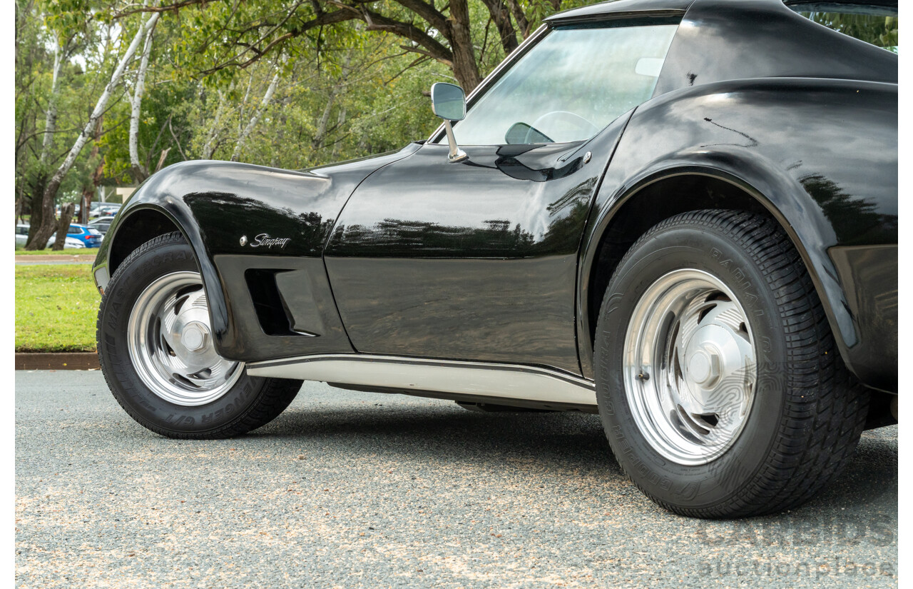 11/1975 Chevrolet Corvette C3 Stingray 2d Coupe Black V8 5.7L
