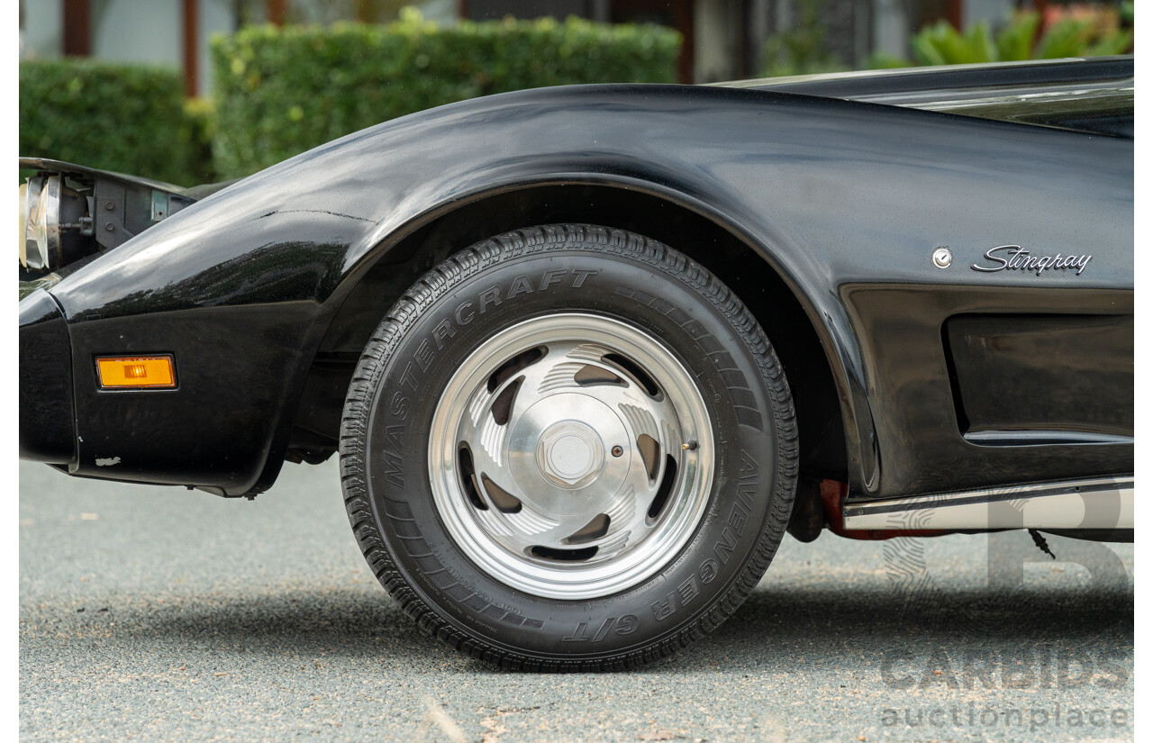 11/1975 Chevrolet Corvette C3 Stingray 2d Coupe Black V8 5.7L