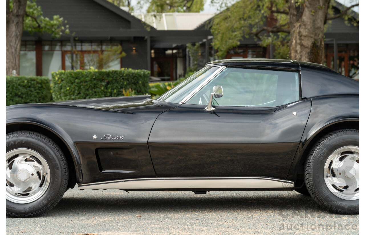 11/1975 Chevrolet Corvette C3 Stingray 2d Coupe Black V8 5.7L