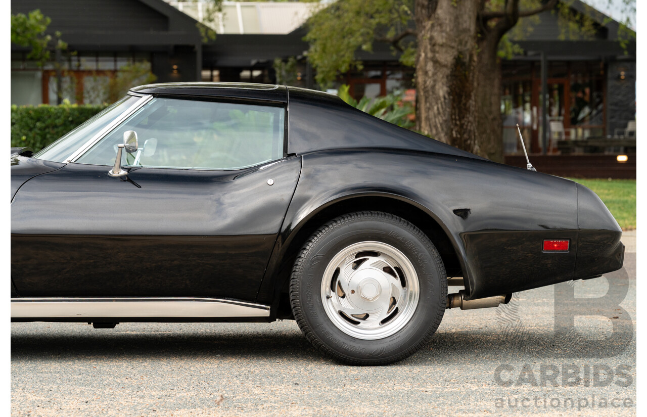 11/1975 Chevrolet Corvette C3 Stingray 2d Coupe Black V8 5.7L