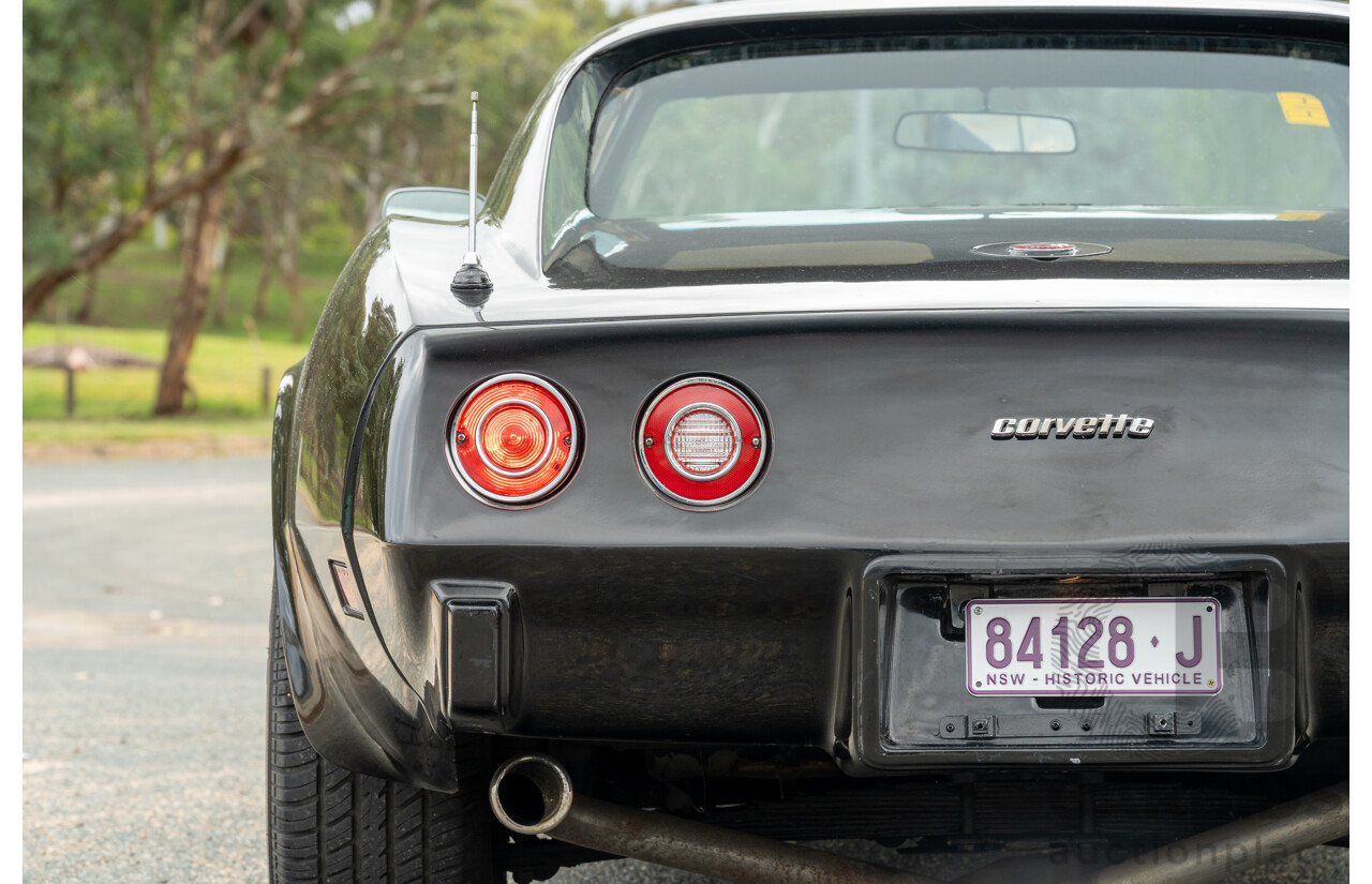 11/1975 Chevrolet Corvette C3 Stingray 2d Coupe Black V8 5.7L