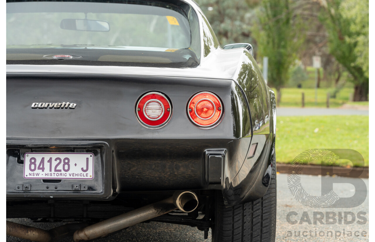 11/1975 Chevrolet Corvette C3 Stingray 2d Coupe Black V8 5.7L