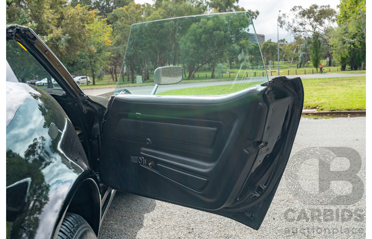 11/1975 Chevrolet Corvette C3 Stingray 2d Coupe Black V8 5.7L