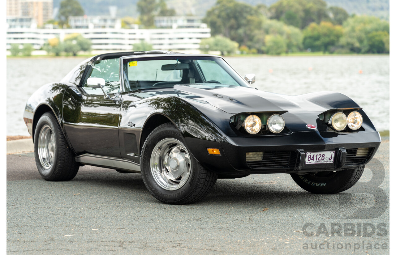 11/1975 Chevrolet Corvette C3 Stingray 2d Coupe Black V8 5.7L