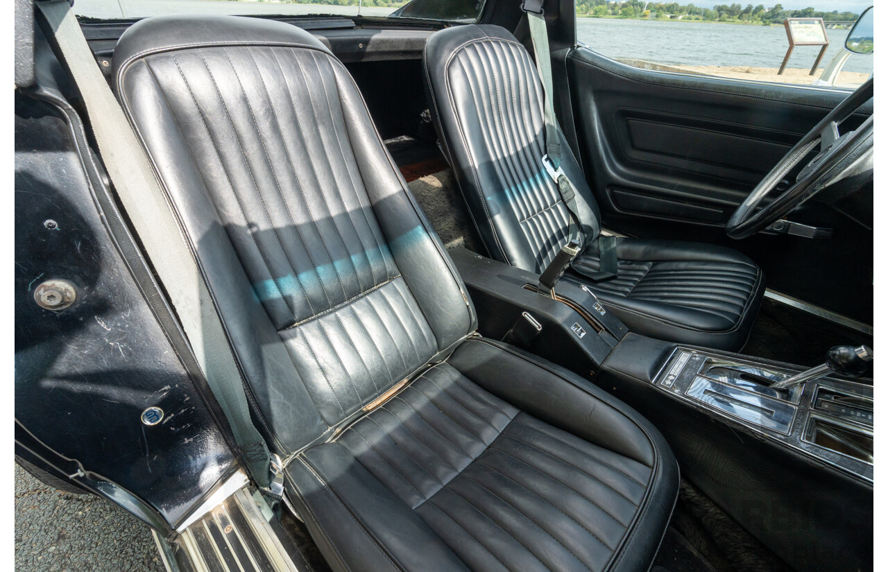 11/1975 Chevrolet Corvette C3 Stingray 2d Coupe Black V8 5.7L