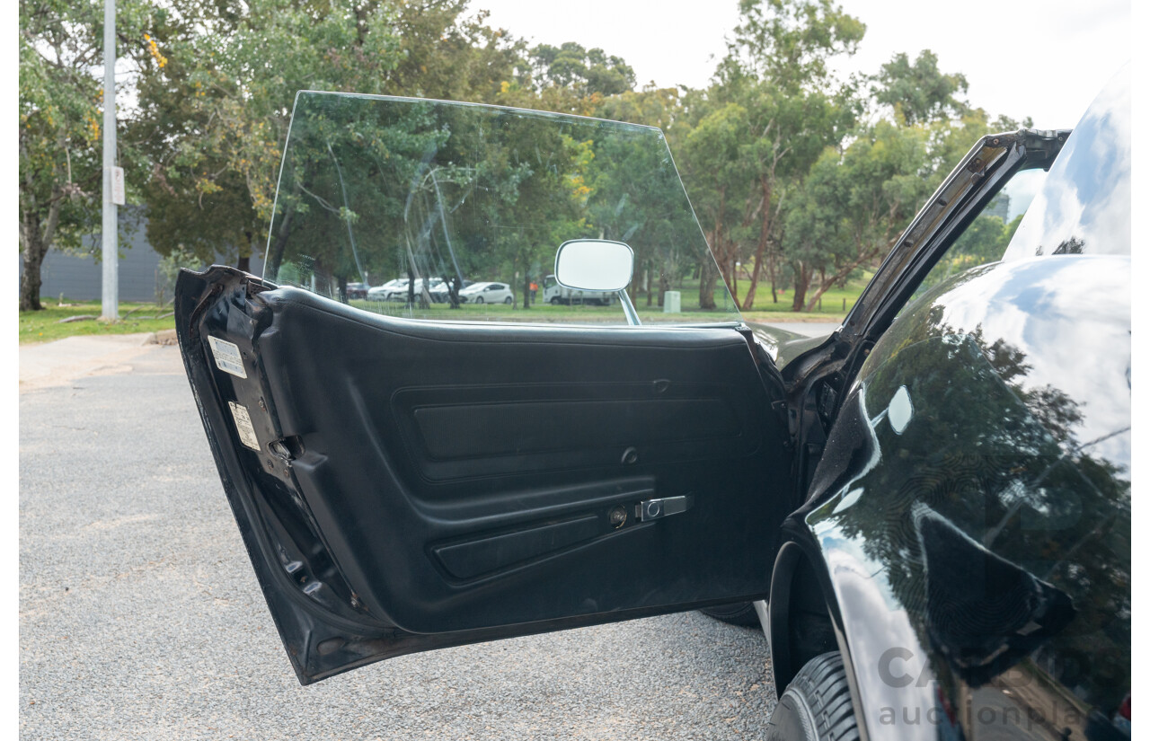 11/1975 Chevrolet Corvette C3 Stingray 2d Coupe Black V8 5.7L