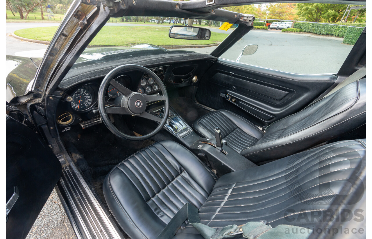 11/1975 Chevrolet Corvette C3 Stingray 2d Coupe Black V8 5.7L