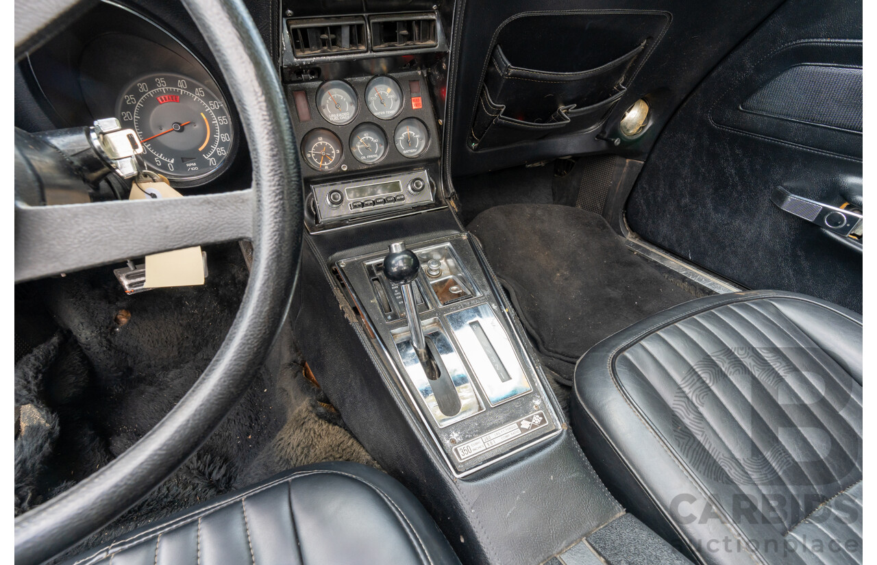 11/1975 Chevrolet Corvette C3 Stingray 2d Coupe Black V8 5.7L