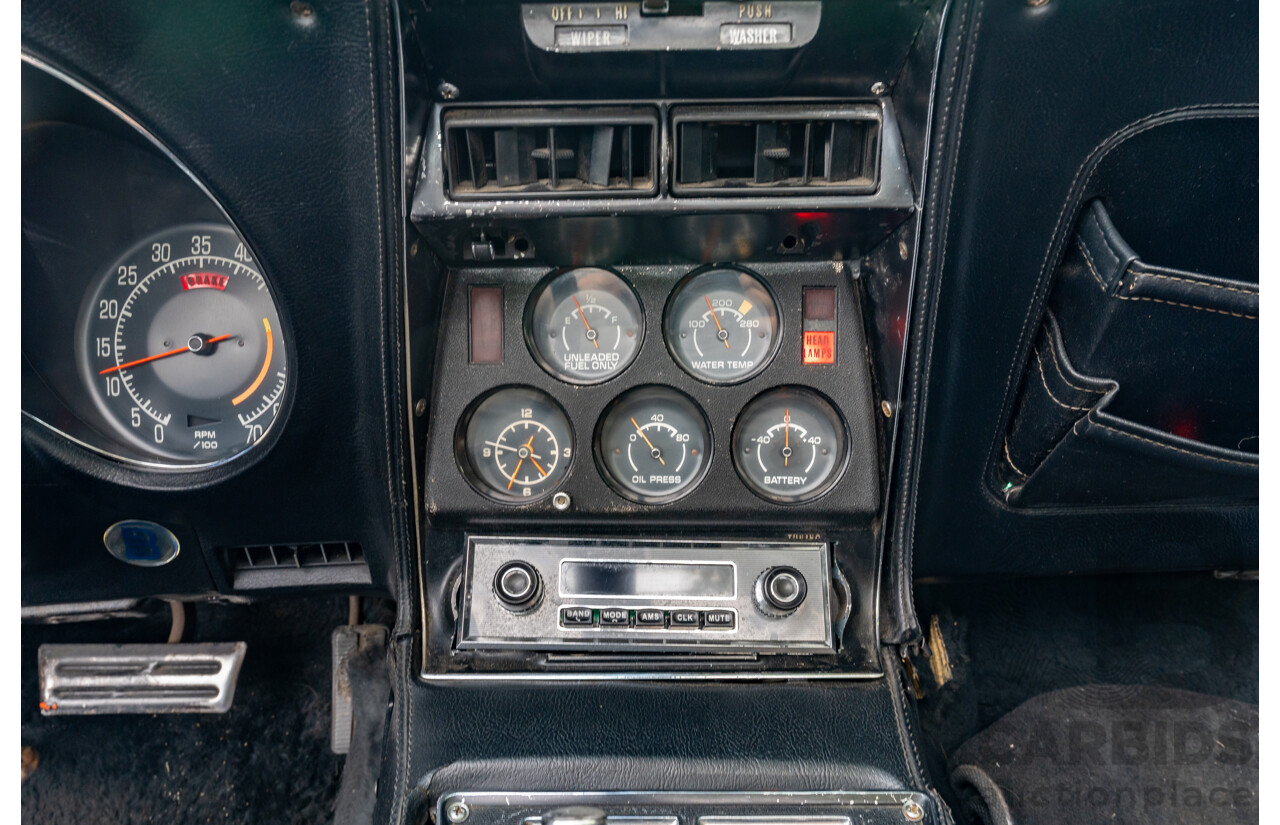 11/1975 Chevrolet Corvette C3 Stingray 2d Coupe Black V8 5.7L