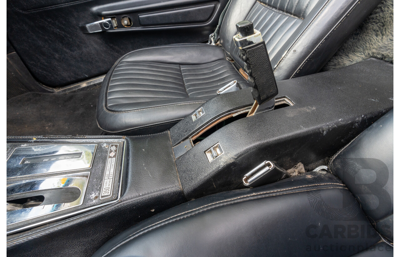 11/1975 Chevrolet Corvette C3 Stingray 2d Coupe Black V8 5.7L