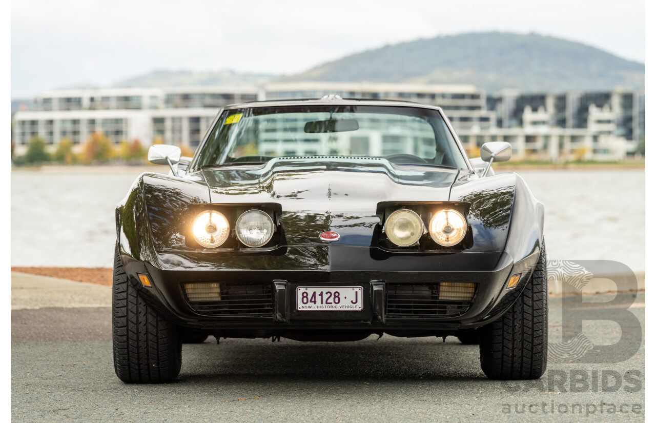 11/1975 Chevrolet Corvette C3 Stingray 2d Coupe Black V8 5.7L
