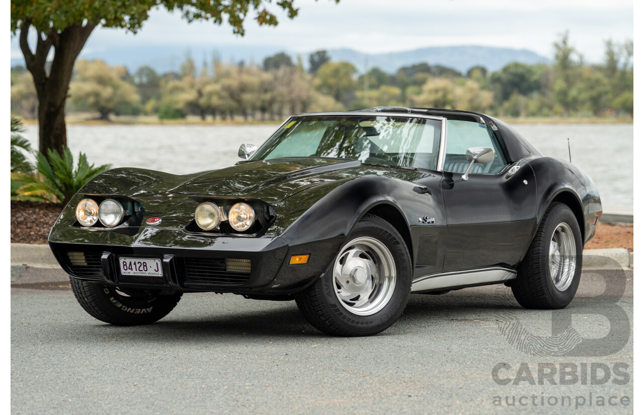 11/1975 Chevrolet Corvette C3 Stingray 2d Coupe Black V8 5.7L