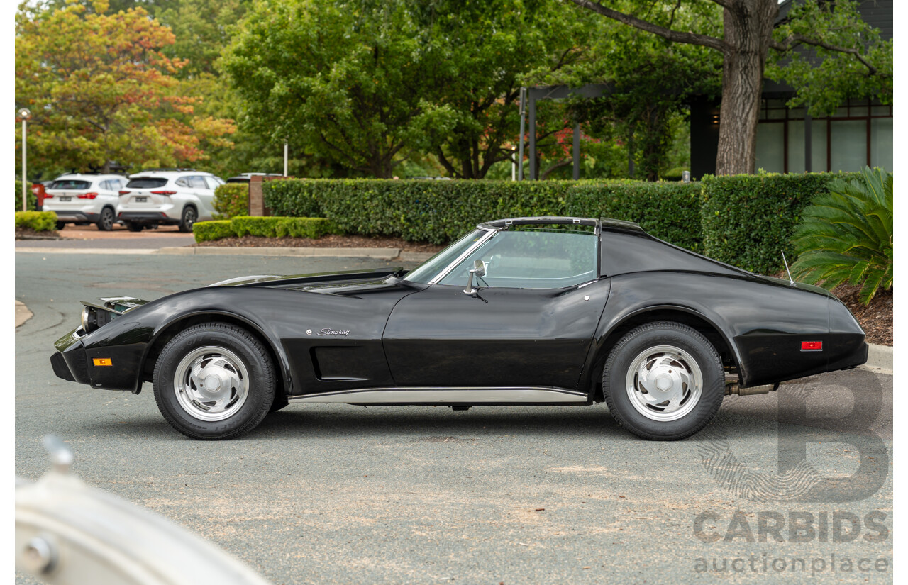 11/1975 Chevrolet Corvette C3 Stingray 2d Coupe Black V8 5.7L