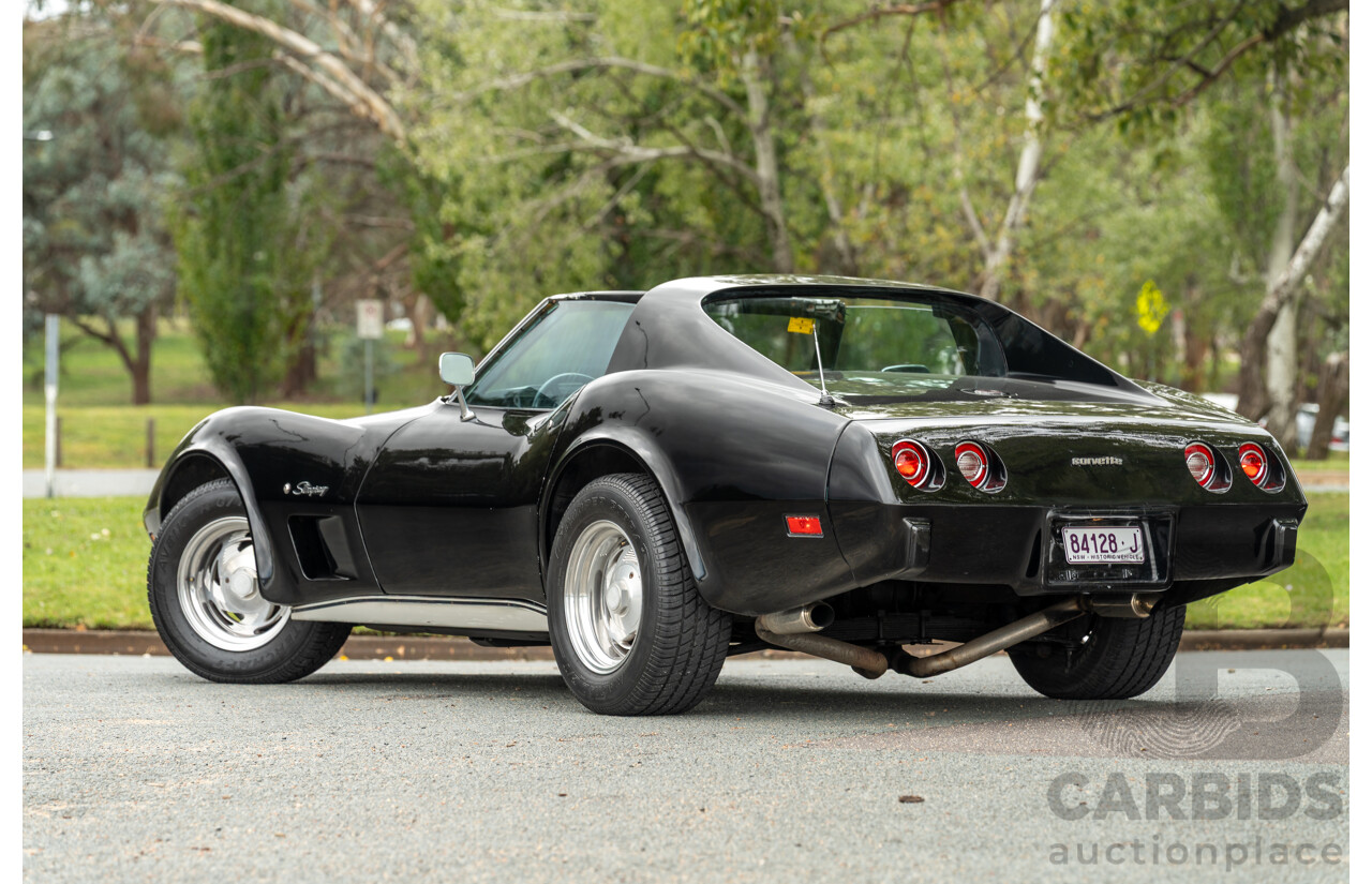 11/1975 Chevrolet Corvette C3 Stingray 2d Coupe Black V8 5.7L