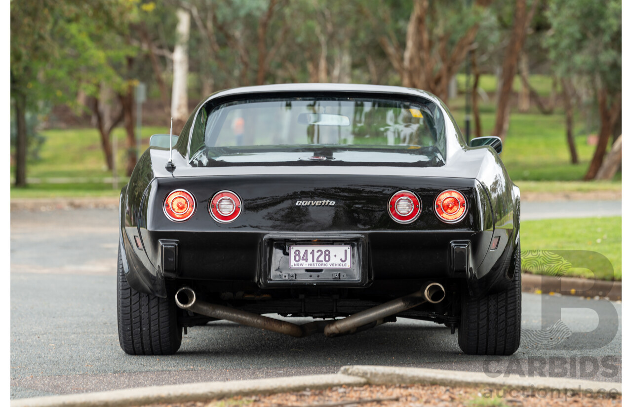 11/1975 Chevrolet Corvette C3 Stingray 2d Coupe Black V8 5.7L