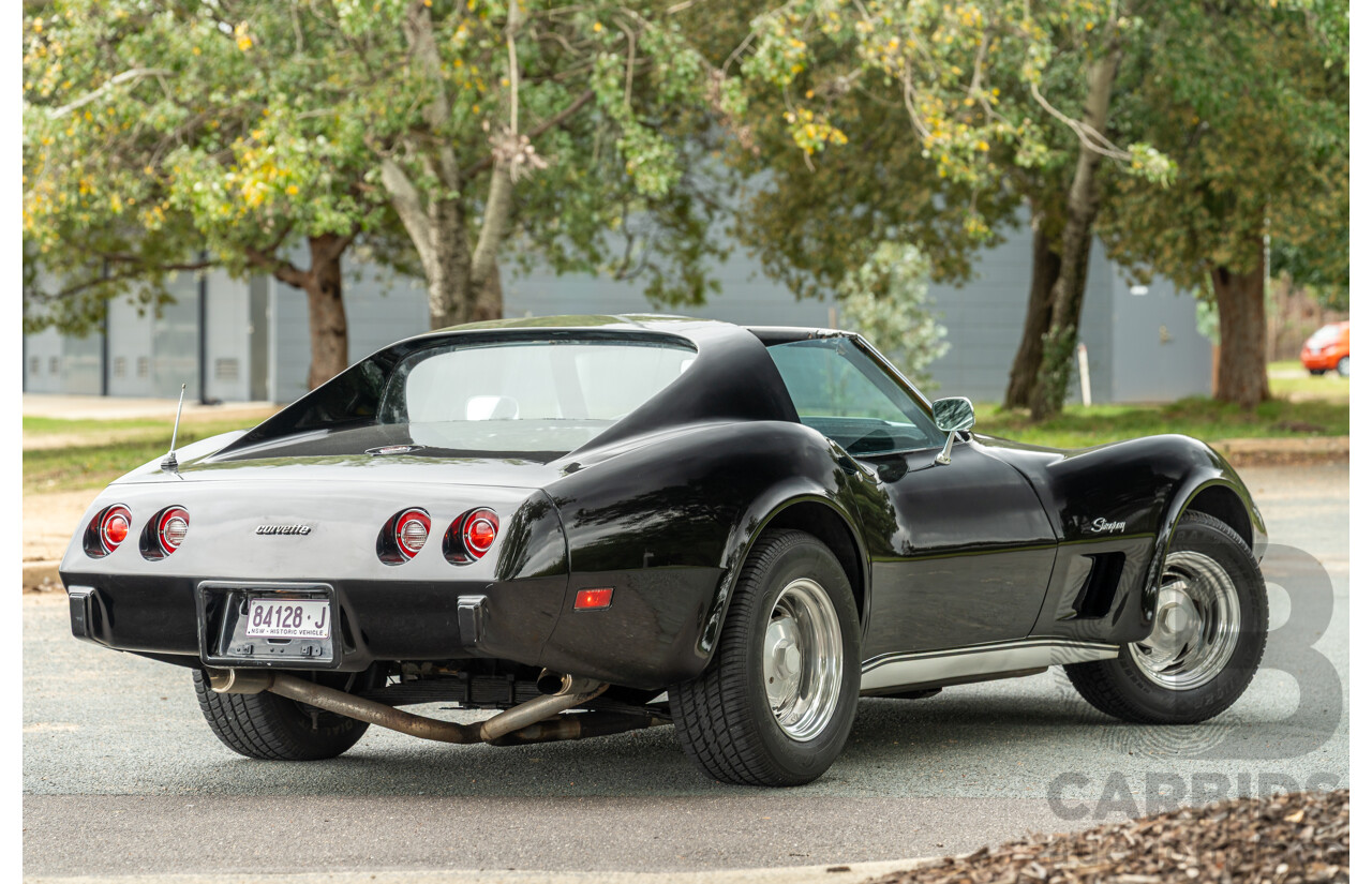 11/1975 Chevrolet Corvette C3 Stingray 2d Coupe Black V8 5.7L