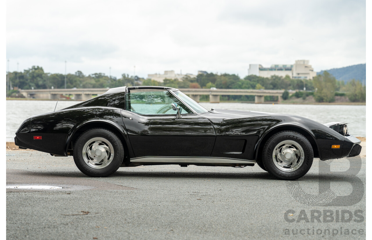 11/1975 Chevrolet Corvette C3 Stingray 2d Coupe Black V8 5.7L