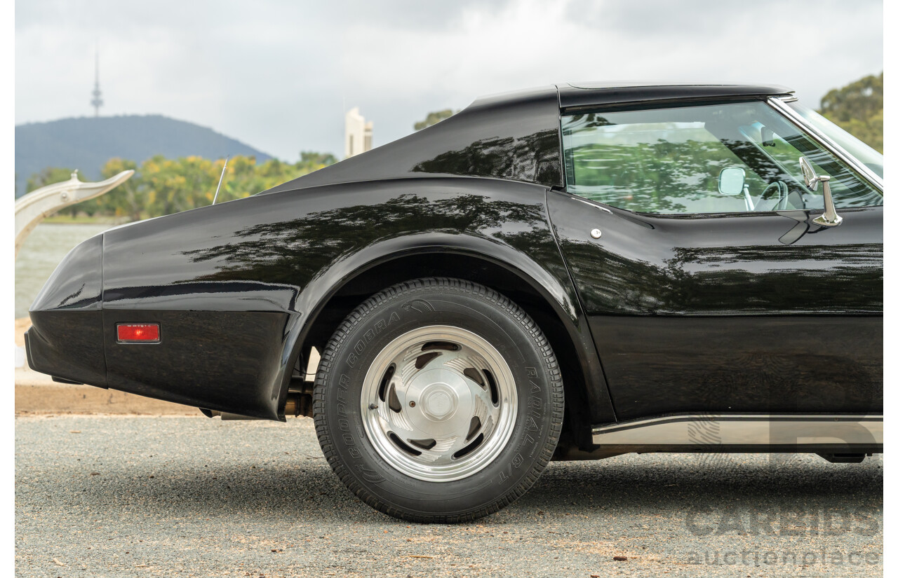 11/1975 Chevrolet Corvette C3 Stingray 2d Coupe Black V8 5.7L