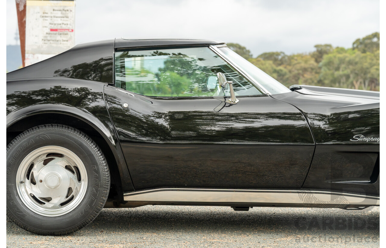 11/1975 Chevrolet Corvette C3 Stingray 2d Coupe Black V8 5.7L