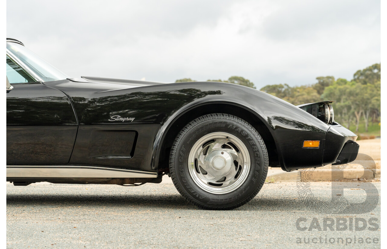 11/1975 Chevrolet Corvette C3 Stingray 2d Coupe Black V8 5.7L