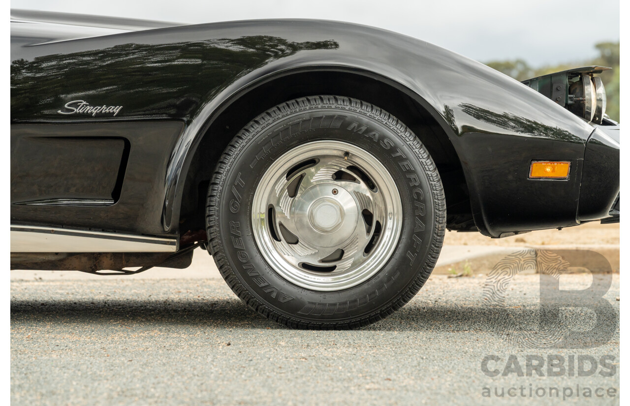 11/1975 Chevrolet Corvette C3 Stingray 2d Coupe Black V8 5.7L