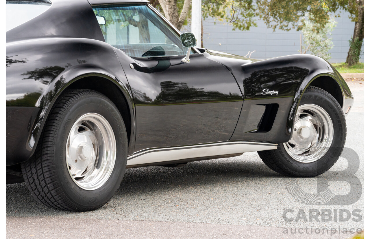 11/1975 Chevrolet Corvette C3 Stingray 2d Coupe Black V8 5.7L