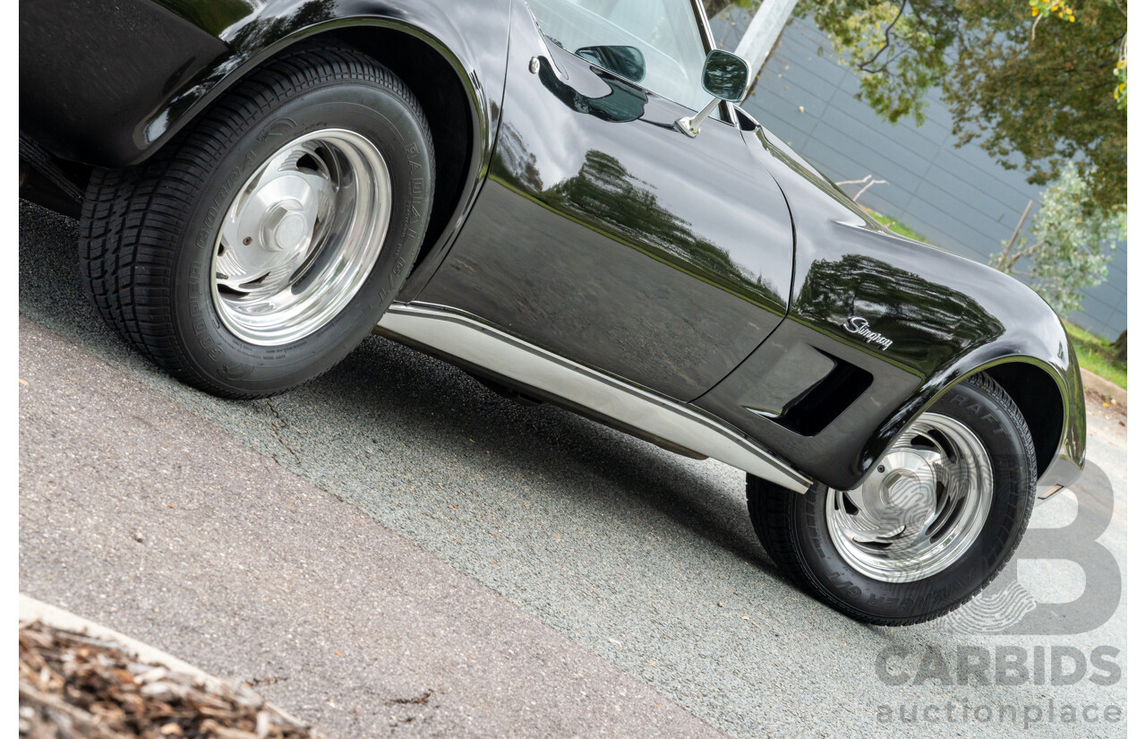 11/1975 Chevrolet Corvette C3 Stingray 2d Coupe Black V8 5.7L