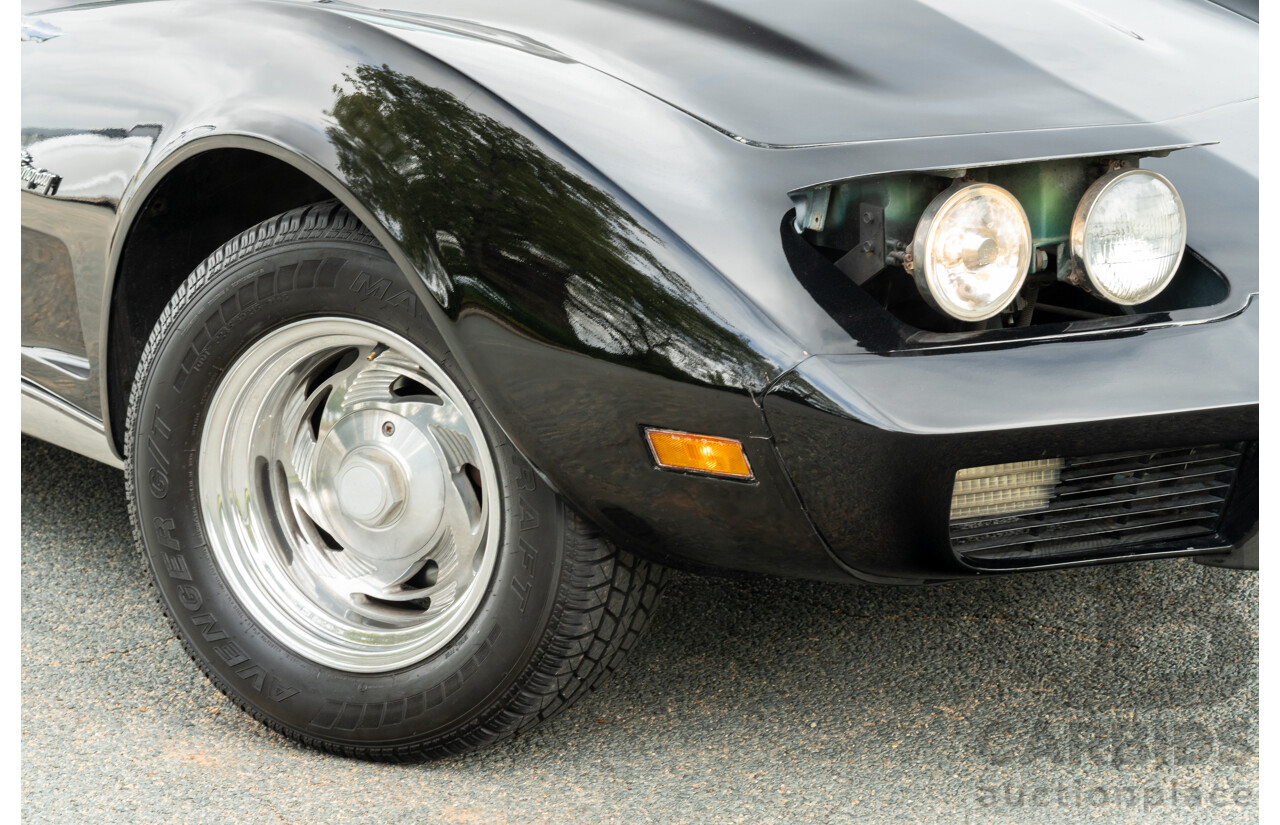11/1975 Chevrolet Corvette C3 Stingray 2d Coupe Black V8 5.7L