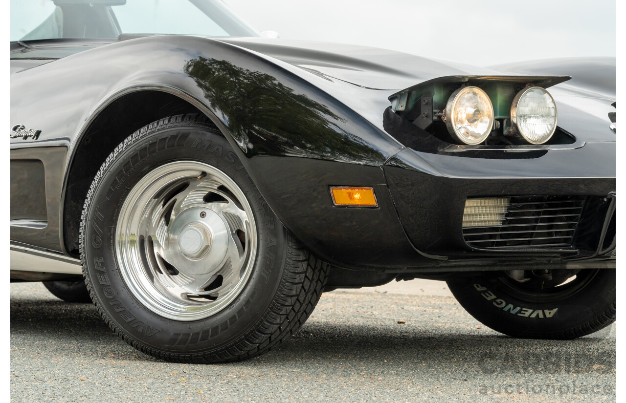 11/1975 Chevrolet Corvette C3 Stingray 2d Coupe Black V8 5.7L