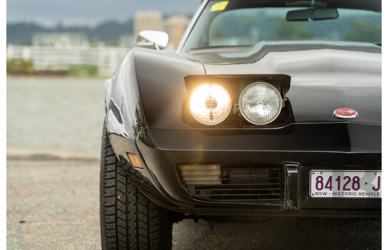 11/1975 Chevrolet Corvette C3 Stingray 2d Coupe Black V8 5.7L