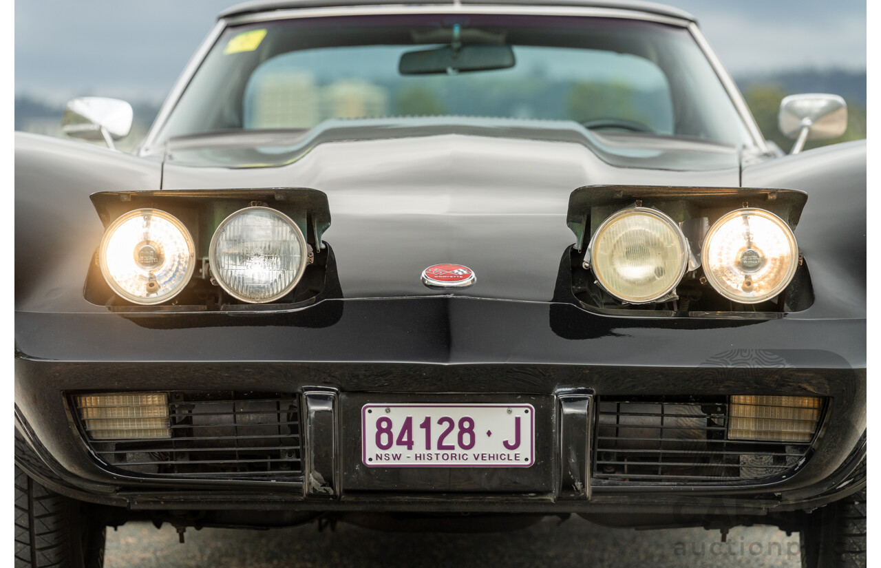11/1975 Chevrolet Corvette C3 Stingray 2d Coupe Black V8 5.7L