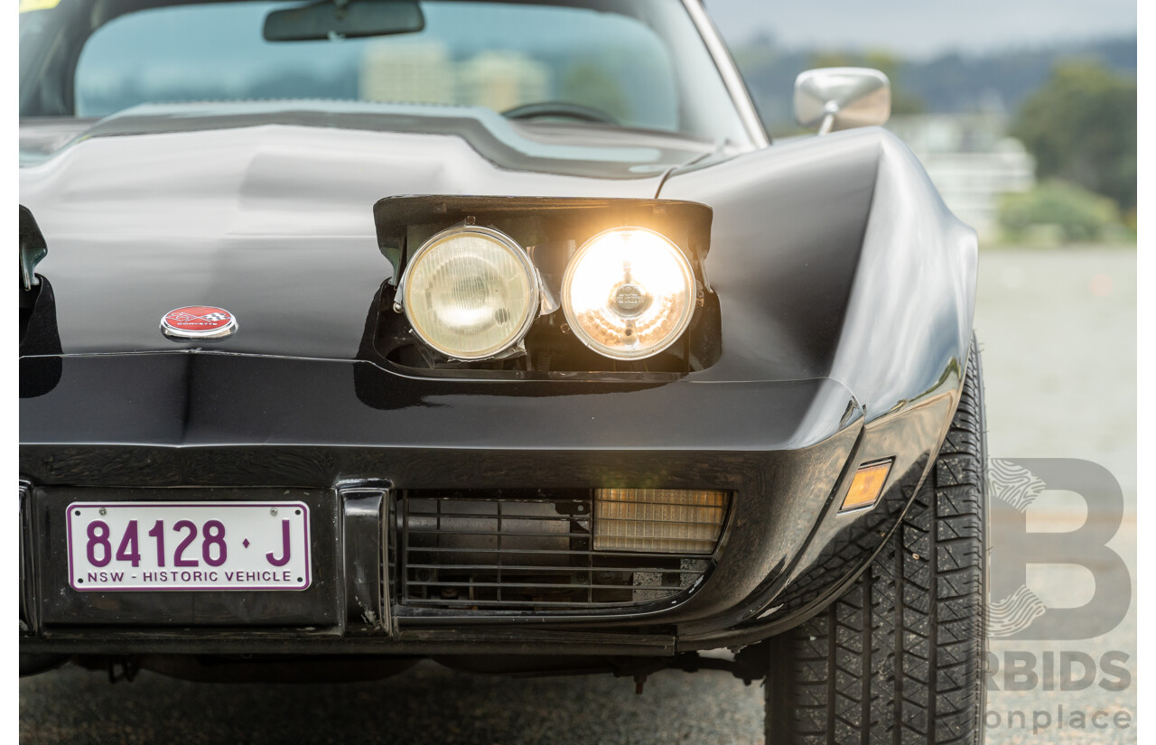 11/1975 Chevrolet Corvette C3 Stingray 2d Coupe Black V8 5.7L
