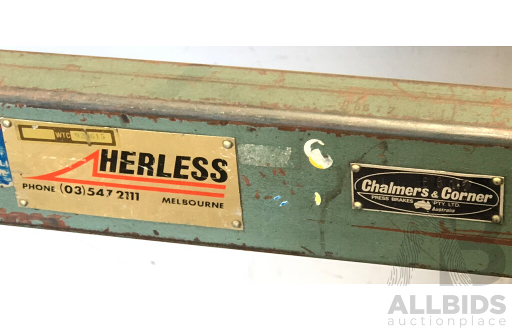 Chalmers and Corner 1270mm Manual Sheet Metal Roller