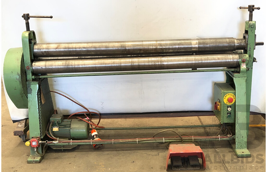Jorg 1520mm Electric 415 Volt Sheet Metal Roller